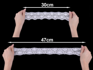 Elastická krajka / vsadka šíře 60 mm