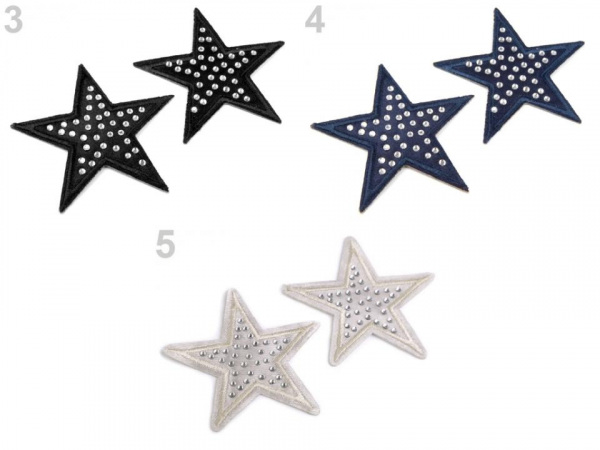 Nažehlovačka hvězda s kamínky