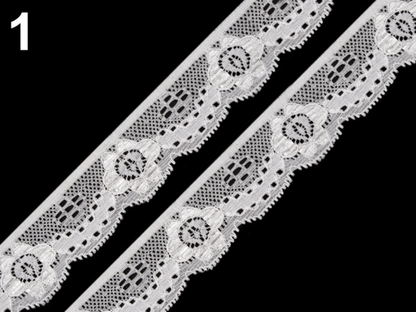 Elastická krajka šíře 28 mm