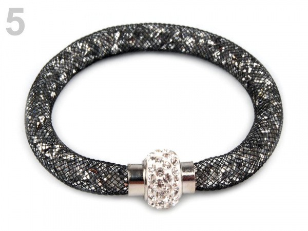 Dutinkový náramek se štrasem