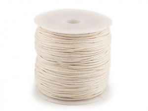 Šňůra bavlněná Ø0,8 mm voskovaná