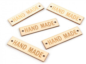 Dřevěná cedulka 13x50 mm