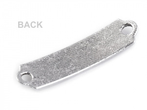 Kovová ozdoba s textem 10x40 mm