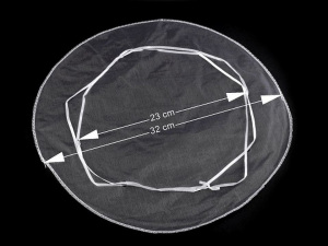 Dárkový pytlík měšec Ø30; 32 cm organza s lurexem