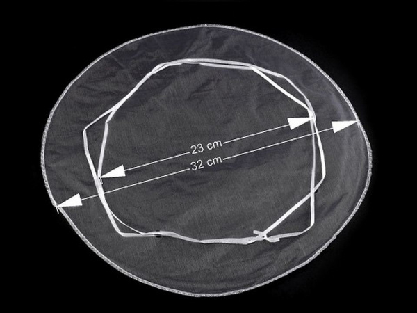 Dárkový pytlík měšec Ø30; 32 cm organza s lurexem
