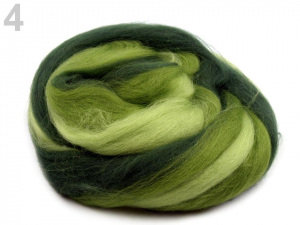 Melírované ovčí rouno 20 g česané