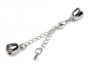 Karabinka s prodlužovacím řetízkem a koncovkami Ø8 mm