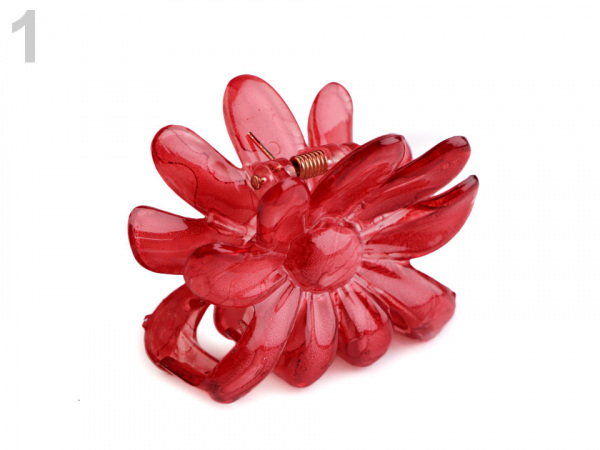 Skřipec do vlasů 5x6,5 cm květ