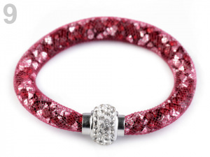 Dutinkový náramek se štrasem