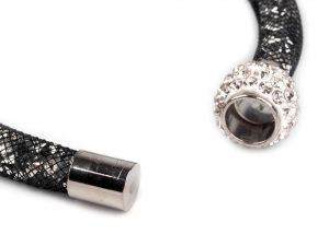 Dutinkový náramek se štrasem