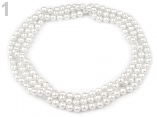 Perlový náhrdelník ve stylu 30. let