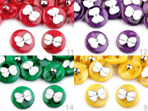 Knoflík s mašlí / s motýlkem velikost 28"