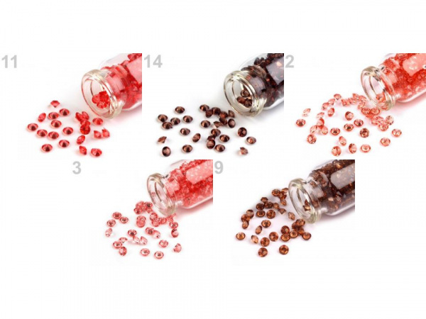 Broušené kamínky SS16 pro výrobu štrasu / svatebních stolů