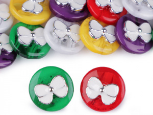 Knoflík s mašlí / s motýlkem velikost 28"