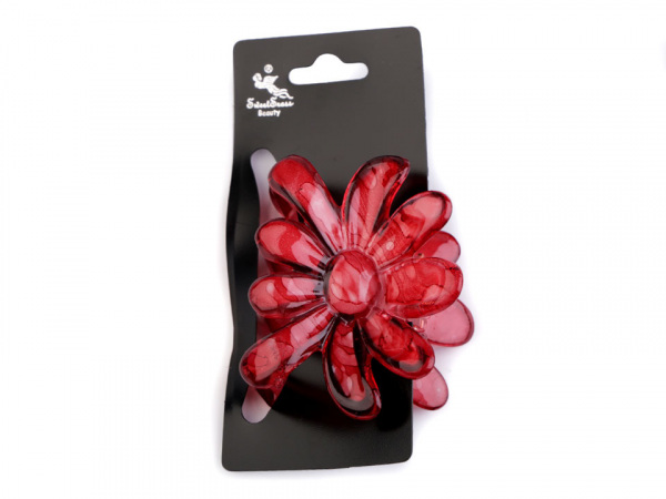 Skřipec do vlasů 5x6,5 cm květ