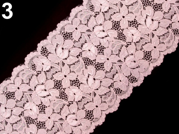 Elastická krajka / vsadka / běhoun šíře 16 cm