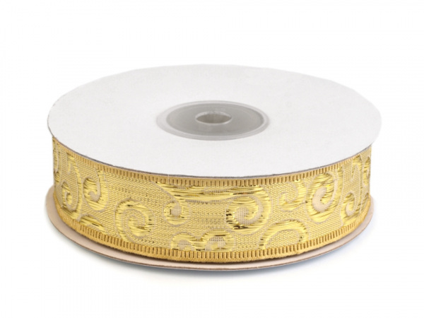 Stuha s lurexem šíře 25 mm