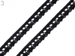 Bavlněná krajka šíře 15 mm paličkovaná