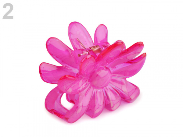 Skřipec do vlasů 5x6,5 cm květ