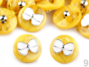 Knoflík s mašlí / s motýlkem velikost 28"