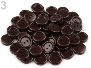 Dřevěný knoflík dvoudírkový velikost 32"