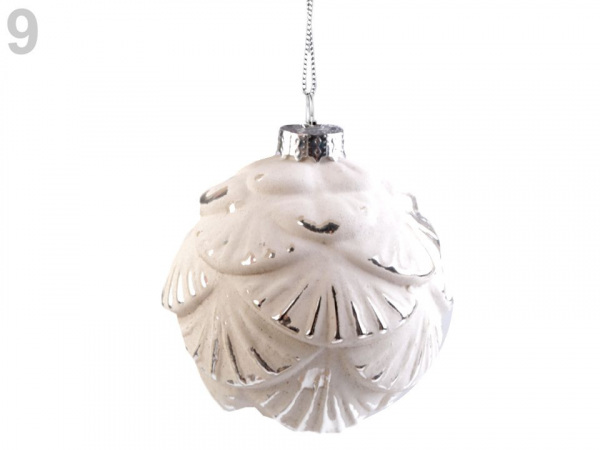 Luxusní vánoční baňka s glitry