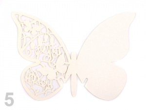 Jmenovka na skleničky motýl