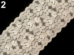 Elastická krajka / vsadka / běhoun šíře 16 cm