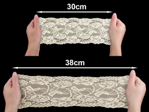 Elastická krajka / vsadka / běhoun šíře 15 cm