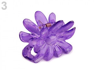 Skřipec do vlasů 5x6,5 cm květ
