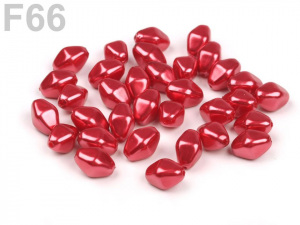 Plastové voskové korálky / perly Glance lucerna 8x12 mm