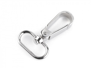 Kovová karabina s obrtlíkem průvlek 25 mm