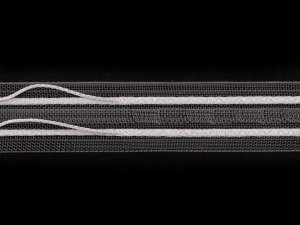 Záclonovka 1 skladová šíře 25 mm