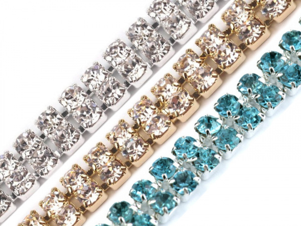 Štrasová metráž šíře 5 mm