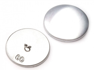 Knoflík na potahování celokovový velikost 60"