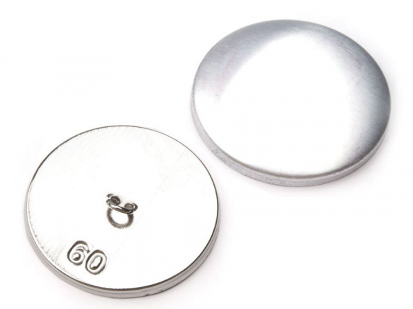 Knoflík na potahování celokovový velikost 60"