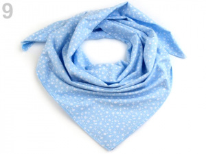 Bavlněný šátek s květy 65x65 cm