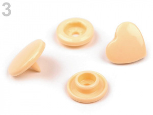 Plastové patentky velikost 20" srdce