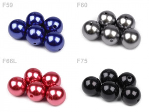 Plastové voskové korálky / perly Glance Ø16 mm