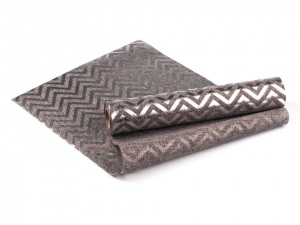 Imitace juty šíře 36 cm chevron