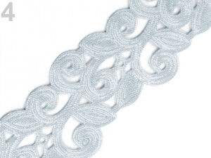 Saténový prýmek šíře 22 mm vysekávaný vzor