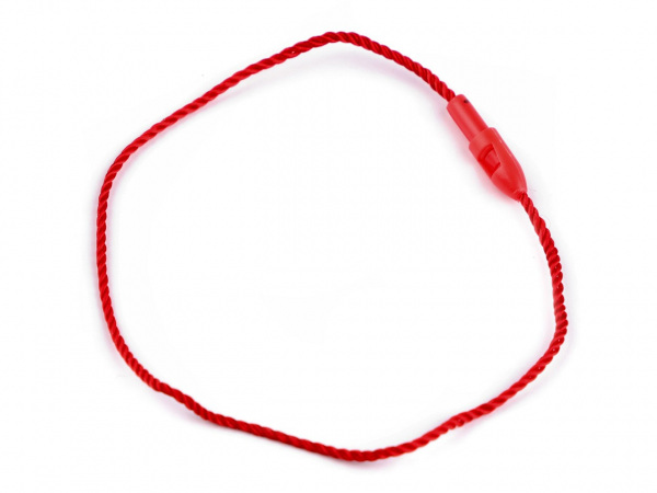 Šňůrka na visačku PES s pojistkou