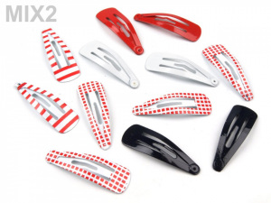 Sponka do vlasů mini pukačka s potiskem