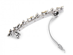 Francouzská štrasová spona květy