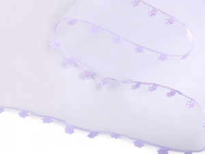 Stuha s květy na okrajích šíře 11,5 cm