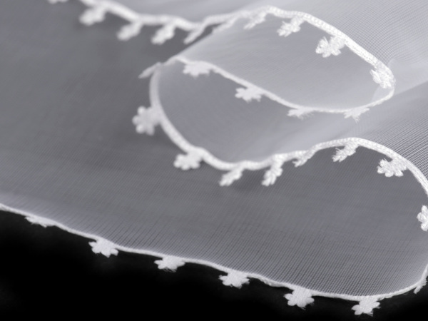 Stuha s květy na okrajích šíře 11,5 cm