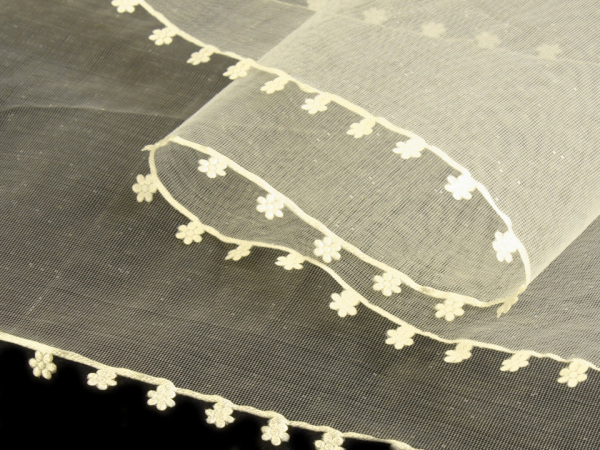 Stuha s květy na okrajích šíře 11,5 cm