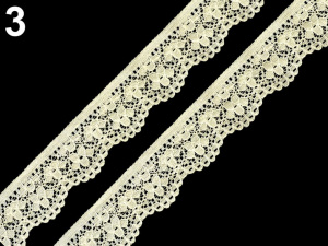 Elastická krajka šíře 25 mm