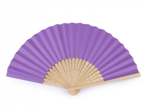 Vějíř papírový k domalování 21x36 cm