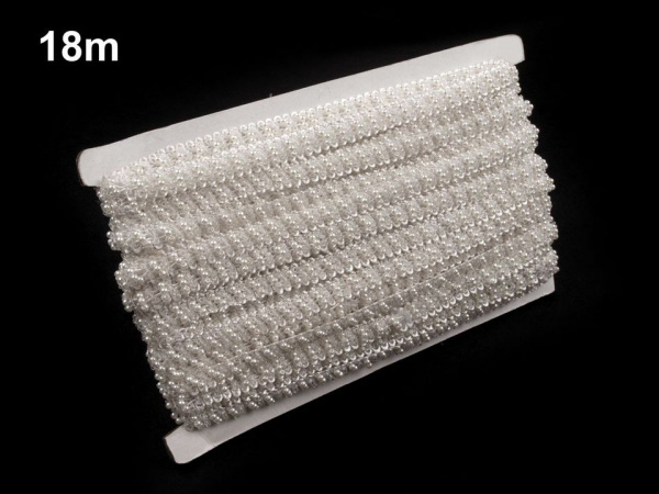 Prýmek šíře 10 mm s perlami